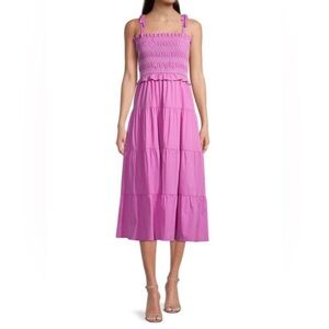 NWOT Likely Delfina Smocked Midi Dress, Size 0